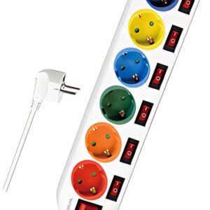 LogiLink Multiprise, 6 prises avec 7 interrupteurs