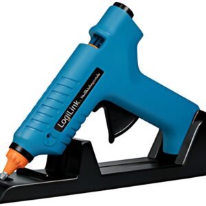 LogiLink Pistolet à colle, 80 watts, sans câble, bleu