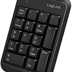 LogiLink Pavé numérique BT V5.1, plastique, noir