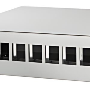 LogiLink Boîtier point de consolidation, 8 ports, gris clair