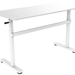 LogiLink Bureau assis-debout, (L)1.400 mm, blanc