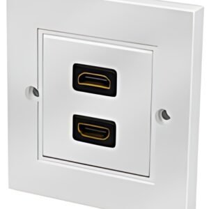 LogiLink Plastron HDMI, 2x femelle HDMI-femelle HDMI, blanc