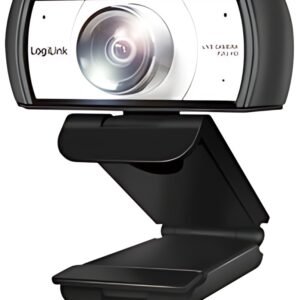 LogiLink Caméra de conférence HD USB, 2 micros, 120 degrés