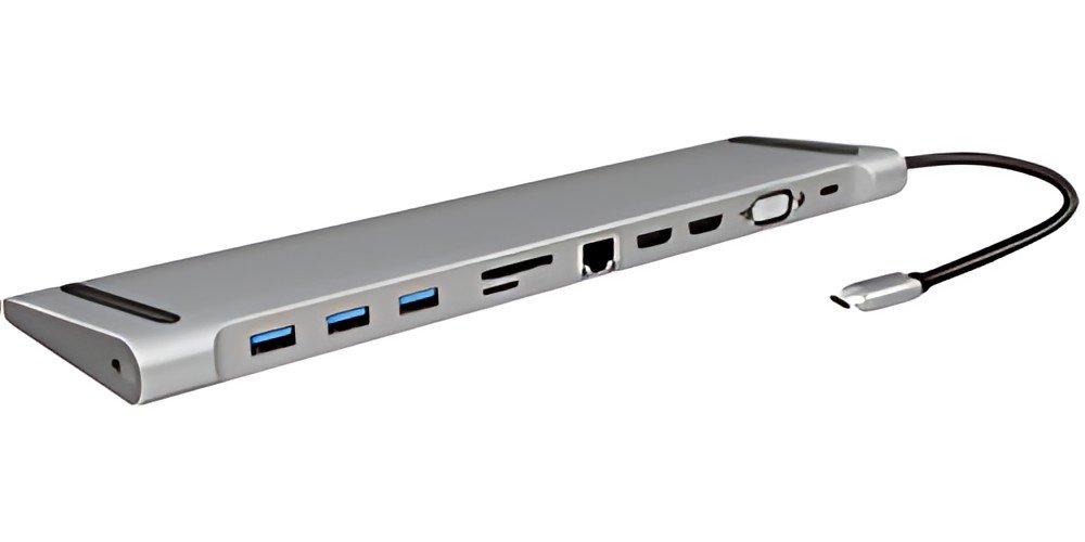 LogiLink Station d'accueil USB 3.2 (Gen 1), USB-C, 11 ports
