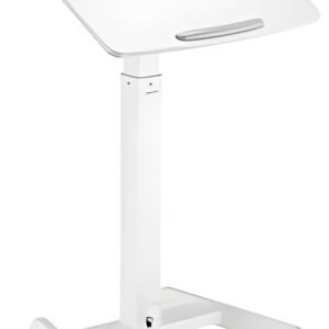 LogiLink Poste de travail assis/debout, sur roulettes, blanc