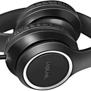LogiLink Casque stéréo High Quality, avec micro, noir