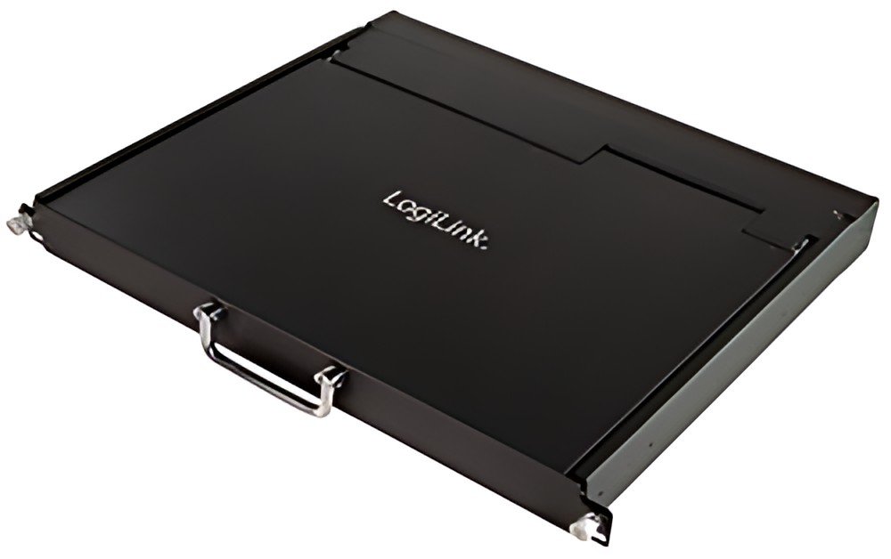 Console KVM LCD LogiLink 17" avec commutateur KVM, 1 port, noir
