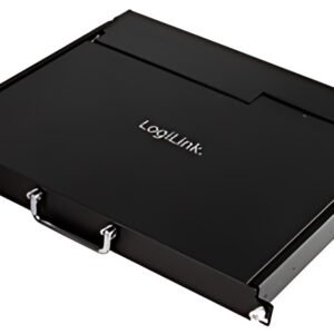 Console KVM LCD LogiLink 17" avec commutateur KVM, 8 ports, noir