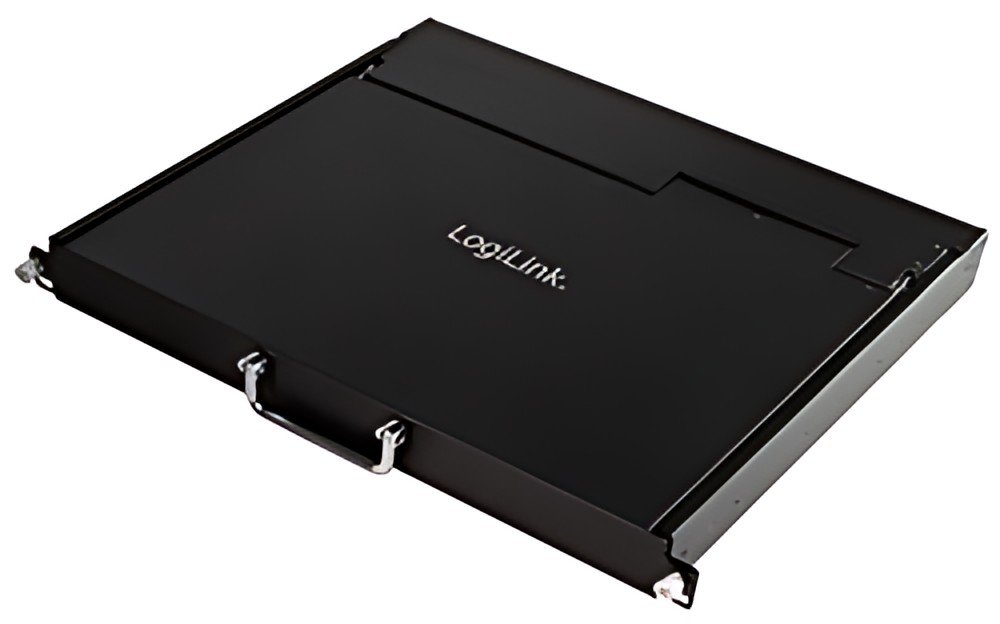 Console KVM LCD LogiLink 17" avec commutateur KVM, 8 ports, noir