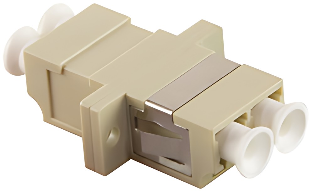 LogiLink Coupleur fibre optique, 2x LC-Duplex, beige