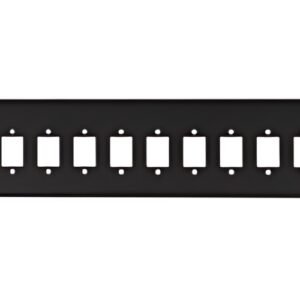 LogiLink Façade pour tiroir optique 19", 24 ports, noir