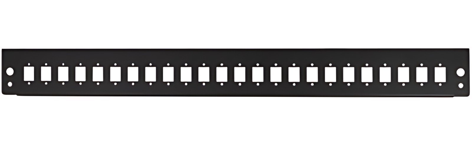 LogiLink Façade pour tiroir optique 19", 24 ports, noir