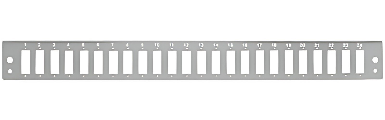 LogiLink Façade pour tiroir optique 19", 24 ports, noir