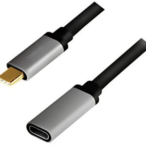 LogiLink Câble de rallonge USB 3.2, noir/gris, 0,5 m