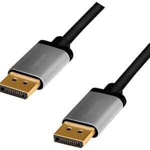 LogiLink Câble DisplayPort 1.2, fiche mâle - mâle, 1,0 m