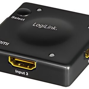LogiLink Mini commutateur HDMI Full HD, 3 ports, noir