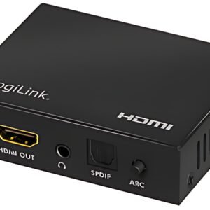 LogiLink Extracteur audio HDMI 4K/60Hz, noir