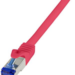 LogiLink Câble patch Ultraflex, Cat.6A, S/FTP, 0,25 m, rouge