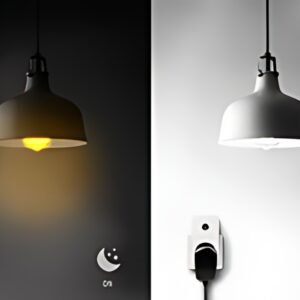 Fiche adaptateur LogiLink avec capteur crépusculaire, blanc