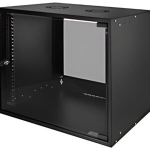 LogiLink Coffret mural 19" ECO, 9 U, assemblé, noir