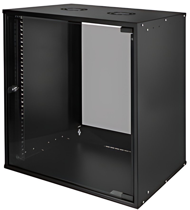 LogiLink Coffret mural 19" ECO, 12 U, assemblé, noir