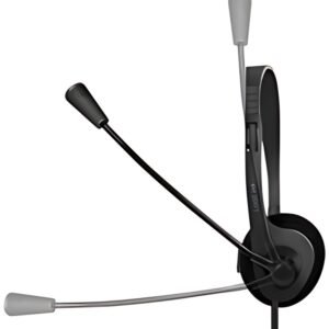 LogiLink Casque mono, avec microphone, prise jack 3,5 mm