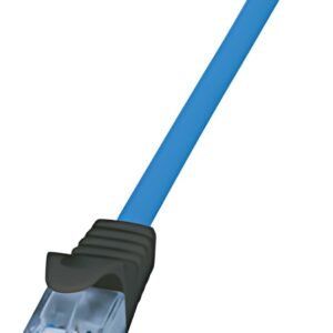 LogiLink Câble patch Premium, Cat.6A, U/UTP, 2,0 m, bleu