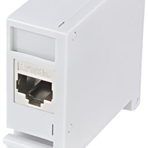 LogiLink Adaptateur pour rail DIN,1 module Keystone, gris
