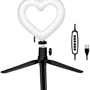 LogiLink Trépied LED avec coeur avec contrôle de l'éclairage