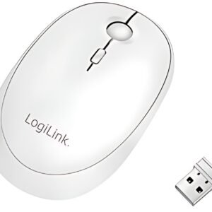 LogiLink Souris optique, sans fil, blanc
