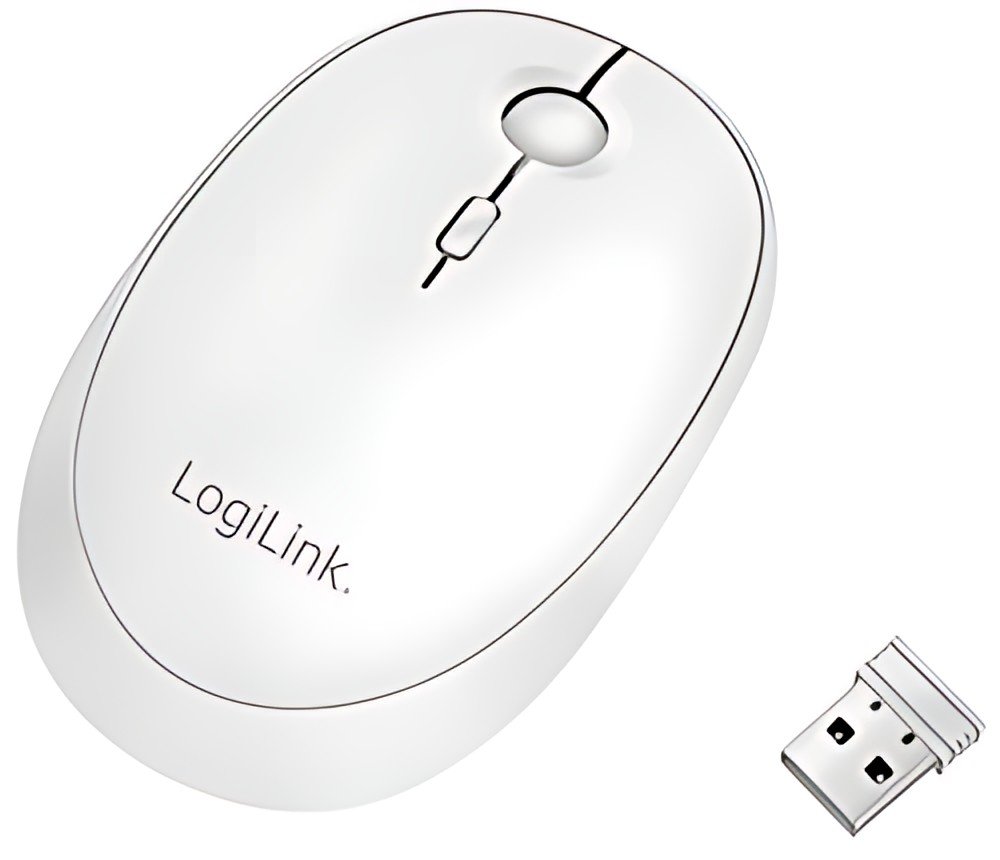 LogiLink Souris optique, sans fil, blanc