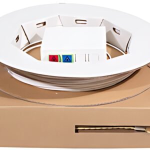 LogiLink Boîte d'épissure FTTH, 2x SC/APC, câble 30 m, blanc