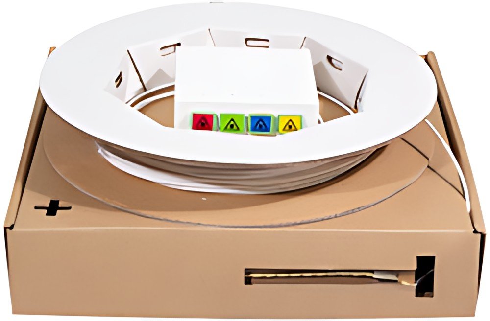 LogiLink Boîte d'épissure FTTH, 4x SC/APC, câble 50 m, blanc