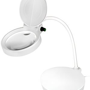 LogiLink Lampe loupe à LED, à 2 lentilles, dimmable, blanc