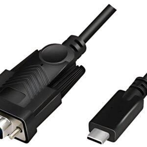 LogiLink Câble adaptateur USB-C - RS232, 1,2 m, noir