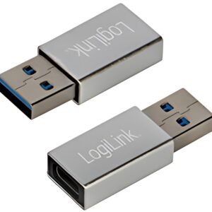 LogiLink Adaptateur USB 3.2 Gen1, USB mâle - USB femelle