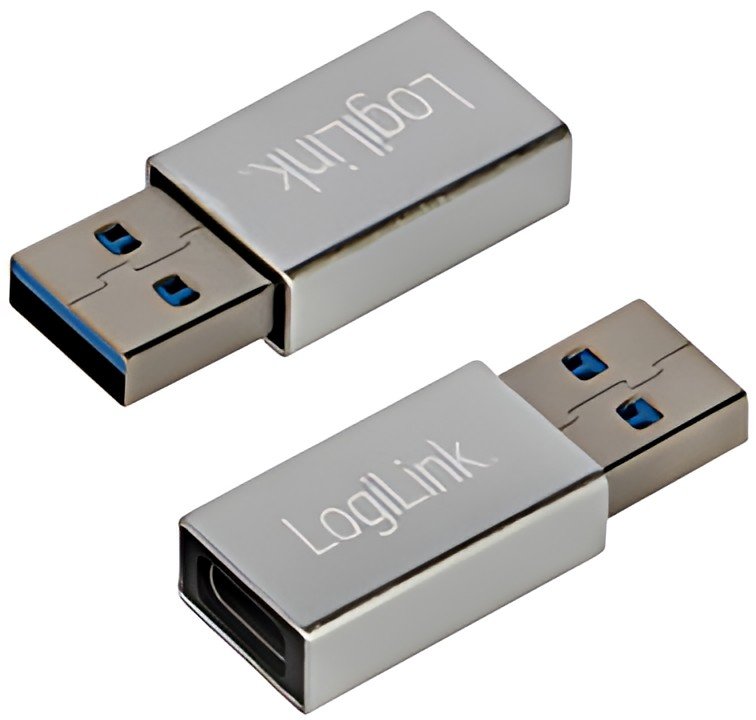 LogiLink Adaptateur USB 3.2 Gen1, USB mâle - USB femelle