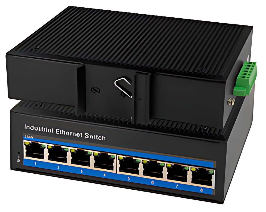 LogiLink Switch industriel Fast Ethernet PoE, 8 ports