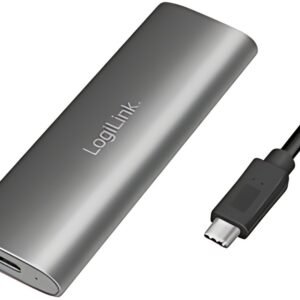 LogiLink Boîtier externe pour SSD M.2 NVMe PCIe & SATA, USB