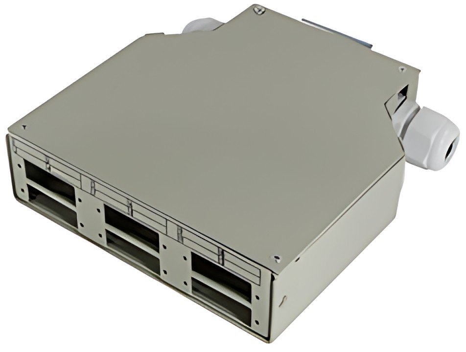 LogiLink Boîte d'épissure pour rails DIN FO pour couplage LC