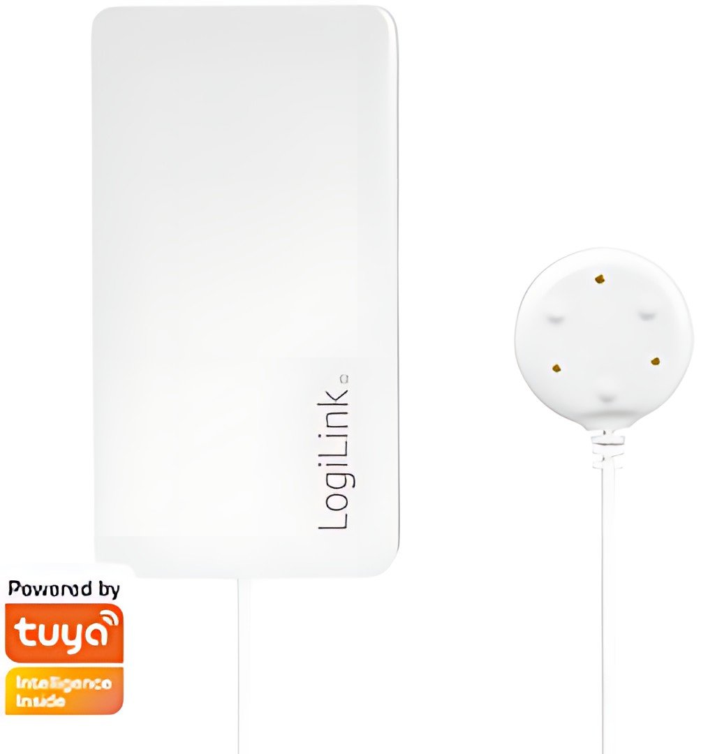 LogiLink Détecteur de fuite d'eau intelligent Wi-Fi, blanc