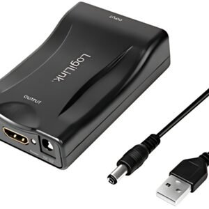 LogiLink Convertisseur vidéo Scart - HDMI, noir