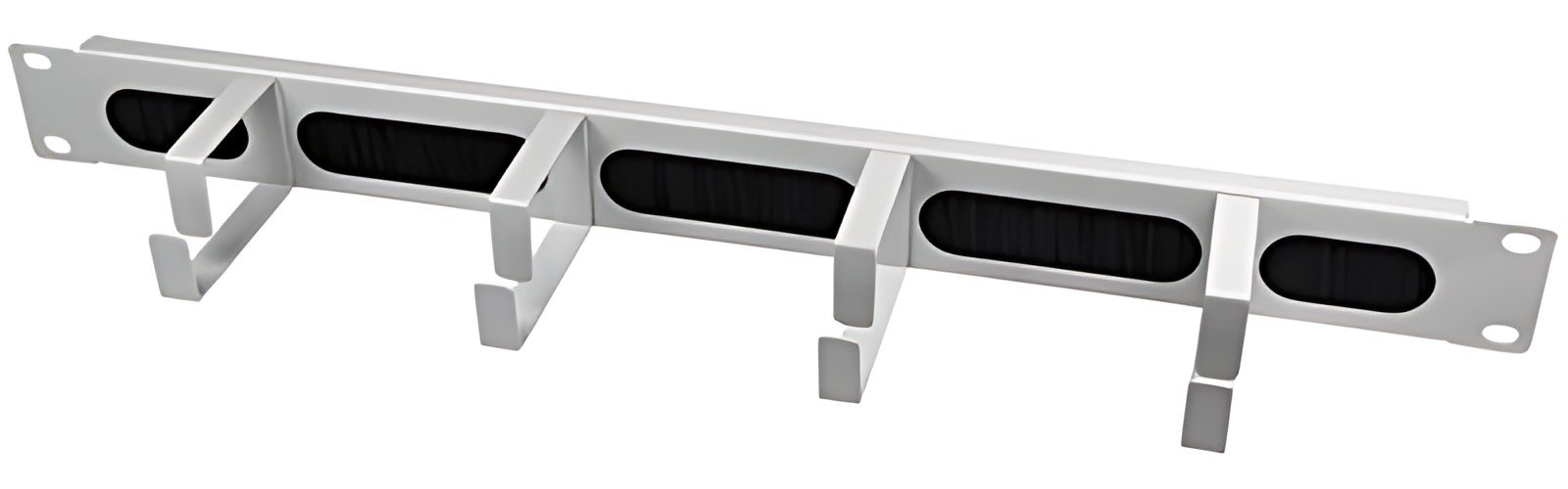 LogiLink Panneau guide-câble 19", 1 U, 4 étriers guide-câble