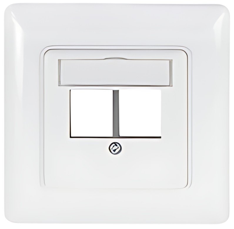 LogiLink Boîtier d'encastrement pour module Keystone 2 ports