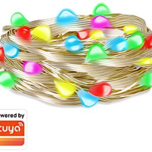 Guirlande lumineuse LogiLink Wi-Fi Smart RGB avec télécommande, 5 m