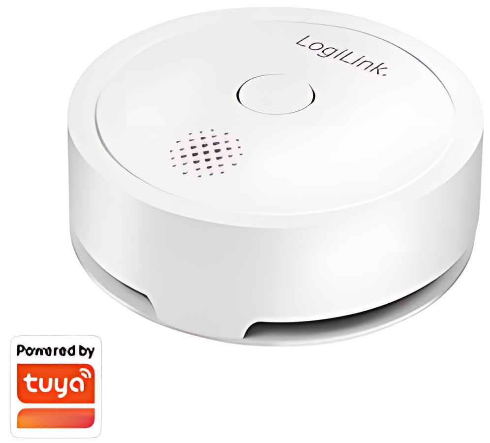 LogiLink Détecteur de fumée Smart Wi-Fi, blanc