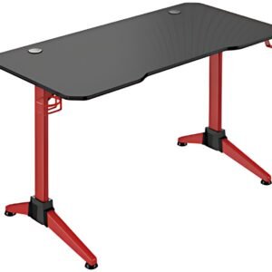 LogiLink Bureau de gaming avec éclairage RVB