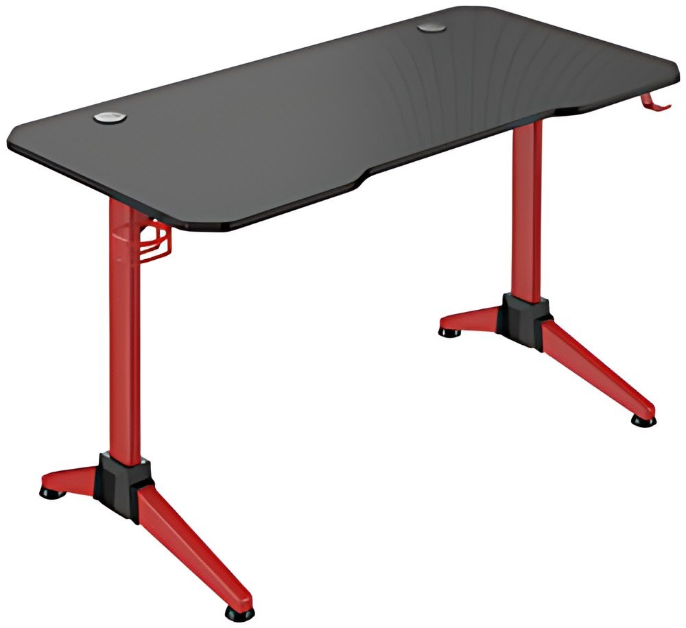 LogiLink Bureau de gaming avec éclairage RVB