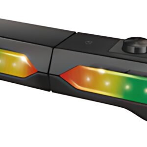 LogiLink Barre de son lumineuse mobile, noir