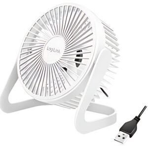 LogiLink Ventilateur de bureau USB, 40 dB, blanc
